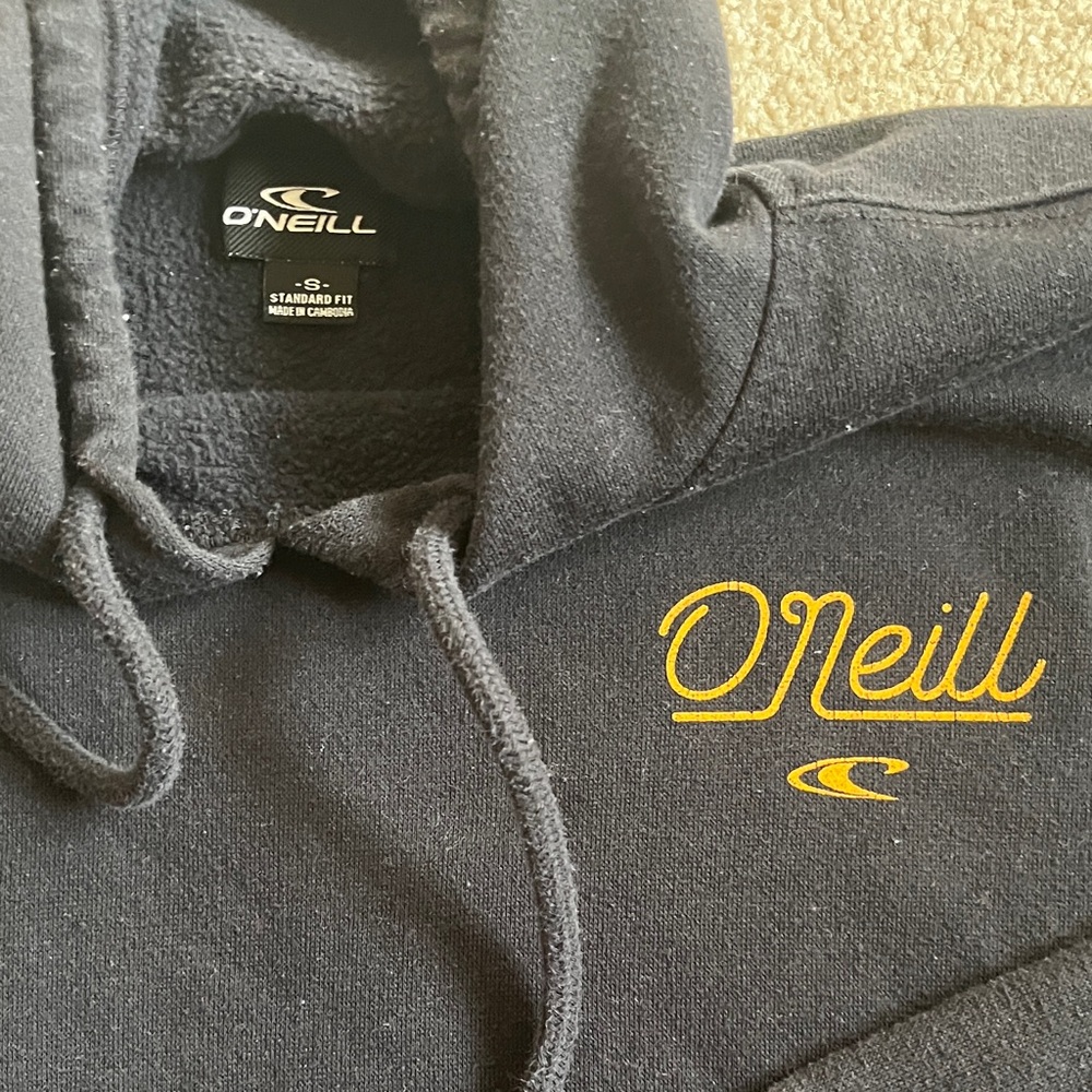 O'Neill Black Sweatshirt with Gold Print - Picture 4 of 6